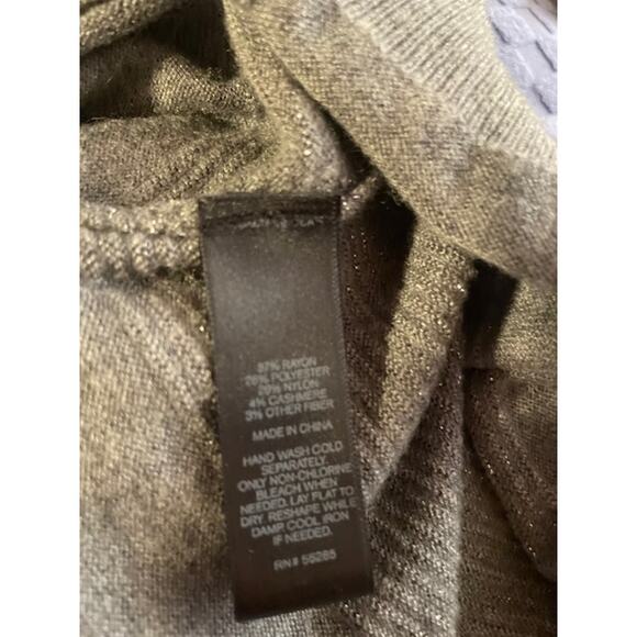 Express Size Small Pullover Knt Top 3/4 Sleeves Gray - Picture 5 of 5